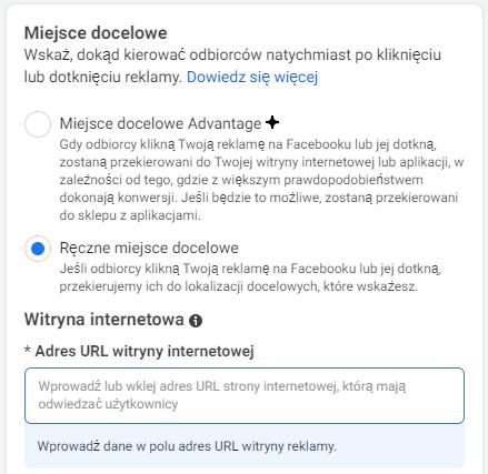 miejsce docelowe facebook dpa
